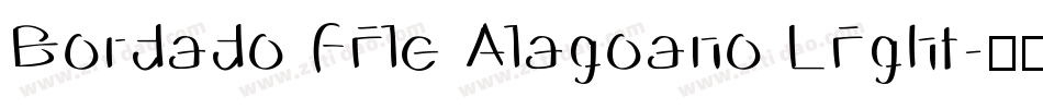 Bordado File Alagoano Light字体转换